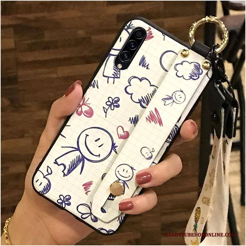 Hülle Samsung Galaxy A30s Karikatur Handyhüllen Gelb, Case Samsung Galaxy A30s Weiche Hängende Verzierungen Schlussverkauf