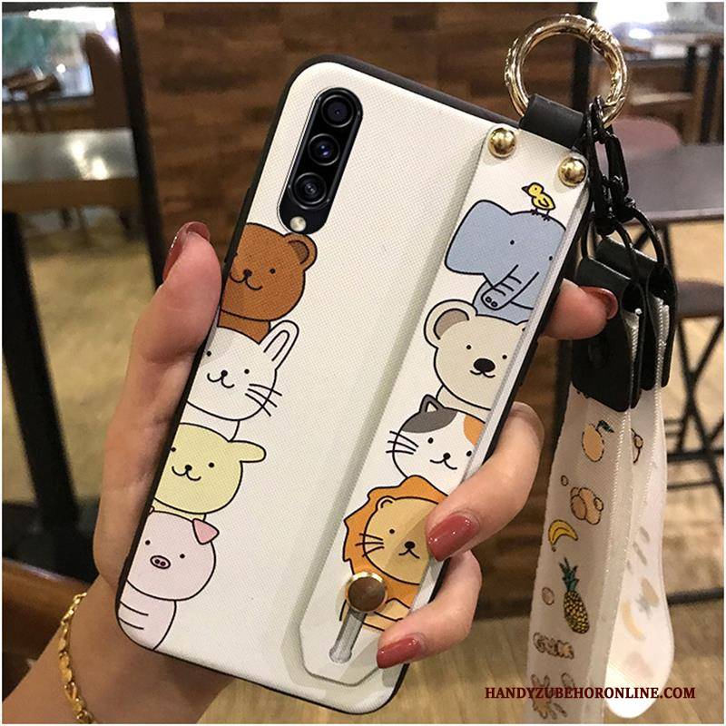 Hülle Samsung Galaxy A30s Karikatur Handyhüllen Gelb, Case Samsung Galaxy A30s Weiche Hängende Verzierungen Schlussverkauf