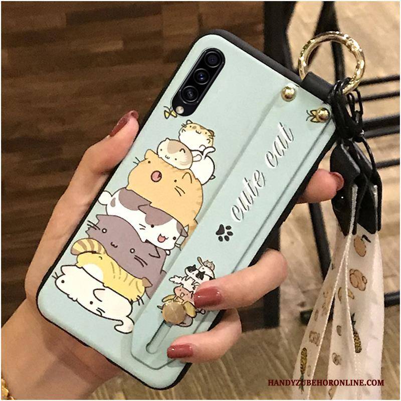 Hülle Samsung Galaxy A30s Karikatur Handyhüllen Gelb, Case Samsung Galaxy A30s Weiche Hängende Verzierungen Schlussverkauf