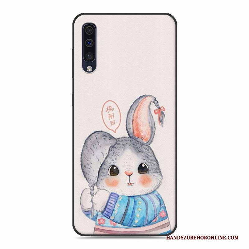 Hülle Samsung Galaxy A30s Karikatur Persönlichkeit Anti-sturz, Case Samsung Galaxy A30s Kreativ Weiß Handyhüllen