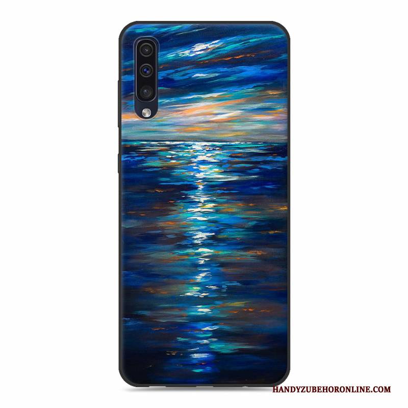 Hülle Samsung Galaxy A30s Karikatur Persönlichkeit Anti-sturz, Case Samsung Galaxy A30s Kreativ Weiß Handyhüllen