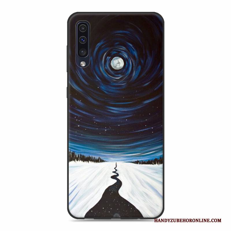 Hülle Samsung Galaxy A30s Karikatur Persönlichkeit Anti-sturz, Case Samsung Galaxy A30s Kreativ Weiß Handyhüllen