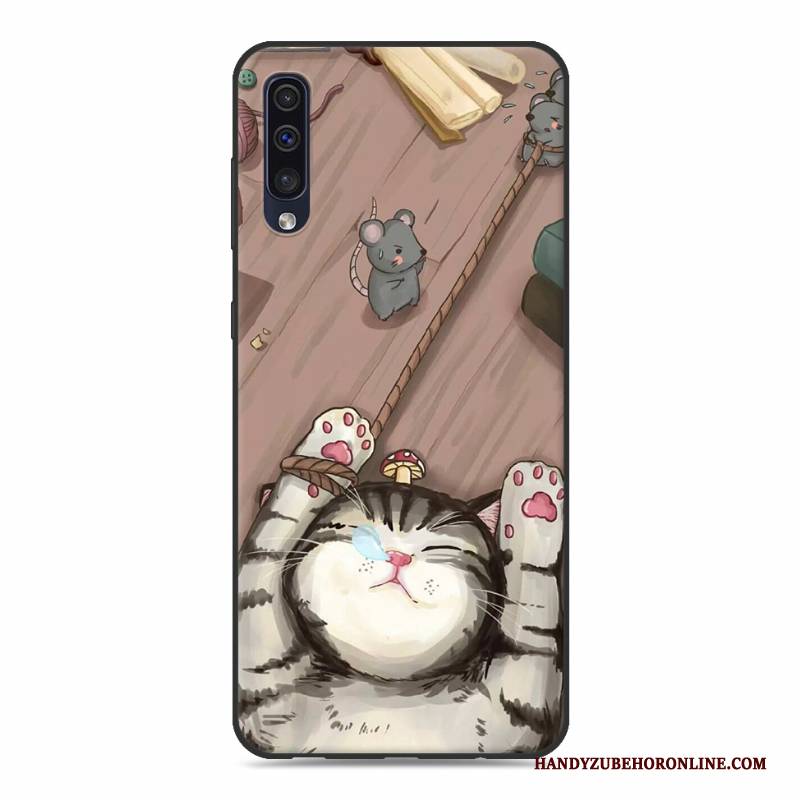 Hülle Samsung Galaxy A30s Karikatur Persönlichkeit Anti-sturz, Case Samsung Galaxy A30s Kreativ Weiß Handyhüllen