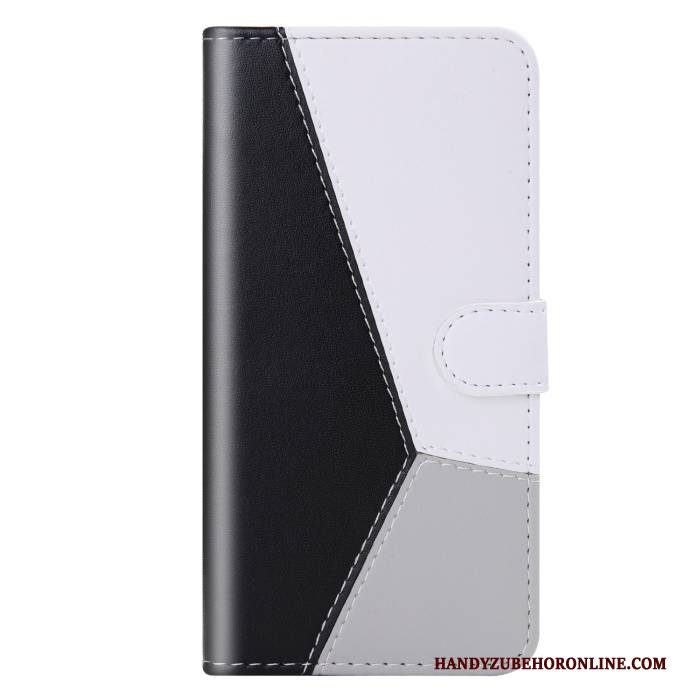 Hülle Samsung Galaxy A30s Lederhülle Schwarz Nähen, Case Samsung Galaxy A30s Schutz