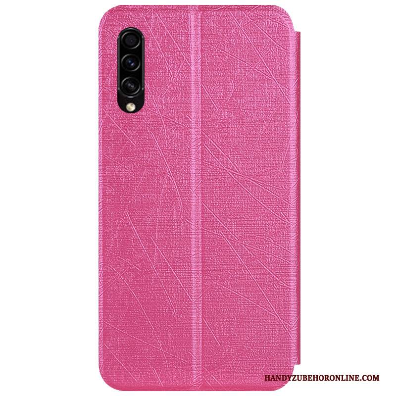 Hülle Samsung Galaxy A30s Lederhülle Silber Anti-sturz, Case Samsung Galaxy A30s Halterung Handyhüllen