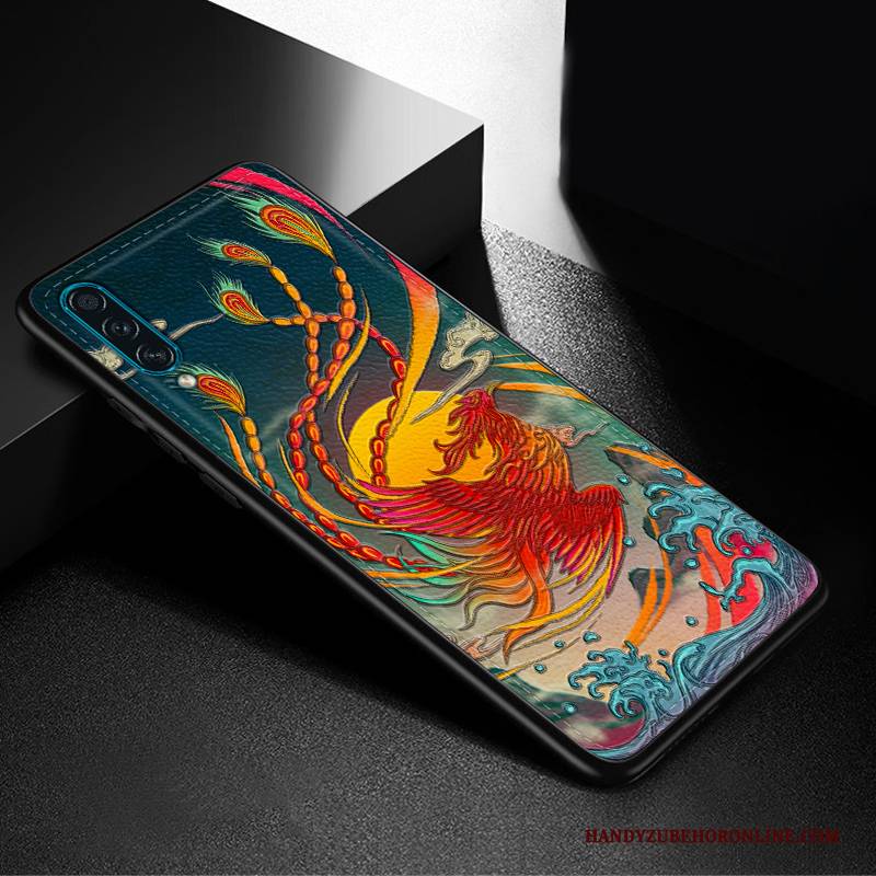 Hülle Samsung Galaxy A30s Prägung Chinesische Art Muster, Case Samsung Galaxy A30s Weiche Trend Persönlichkeit