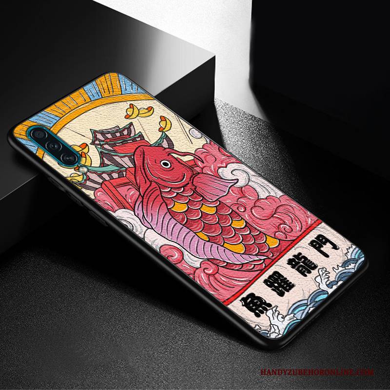 Hülle Samsung Galaxy A30s Prägung Chinesische Art Muster, Case Samsung Galaxy A30s Weiche Trend Persönlichkeit