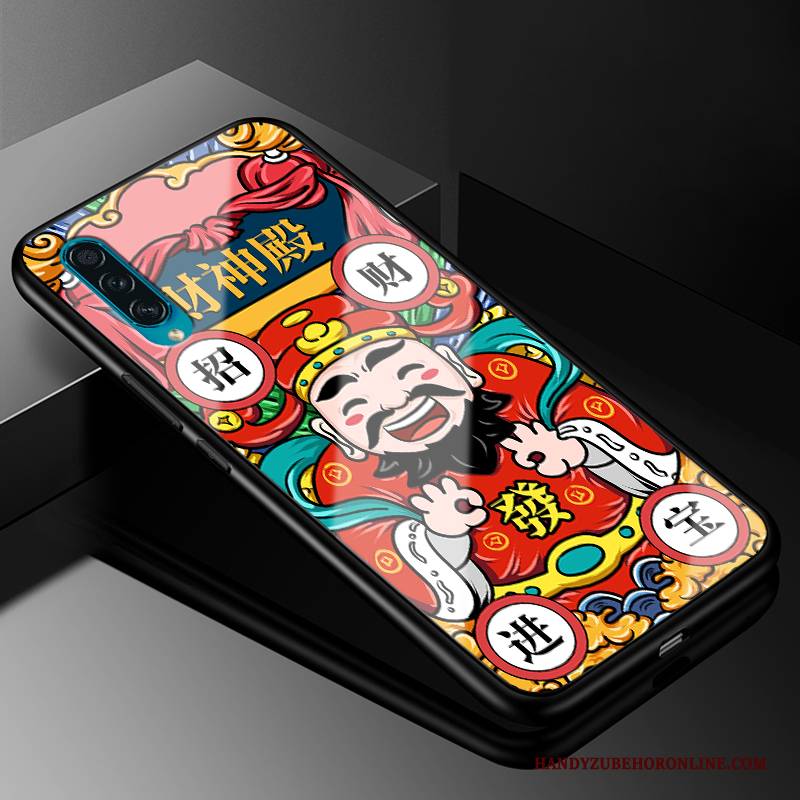 Hülle Samsung Galaxy A30s Schutz Anti-sturz Schwer, Case Samsung Galaxy A30s Taschen Glas Gelb