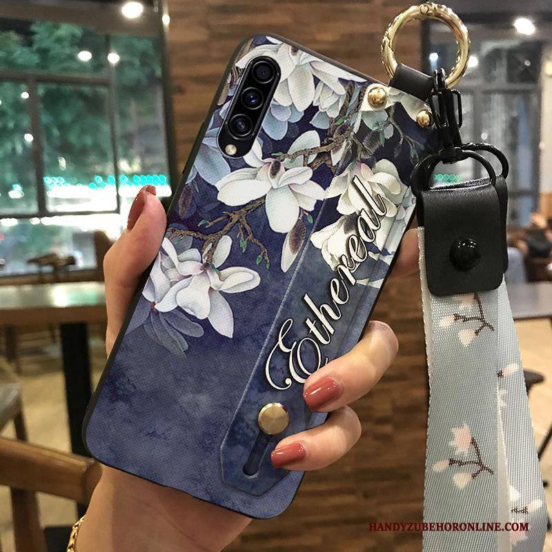 Hülle Samsung Galaxy A30s Schutz Mini Frisch, Case Samsung Galaxy A30s Weiche Weiß Hängende Verzierungen