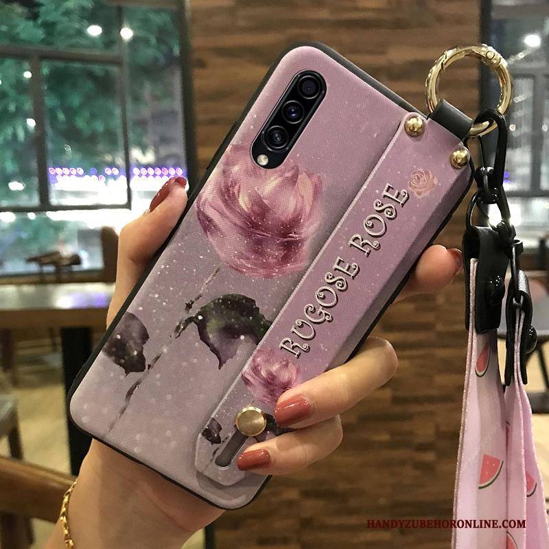 Hülle Samsung Galaxy A30s Schutz Mini Frisch, Case Samsung Galaxy A30s Weiche Weiß Hängende Verzierungen