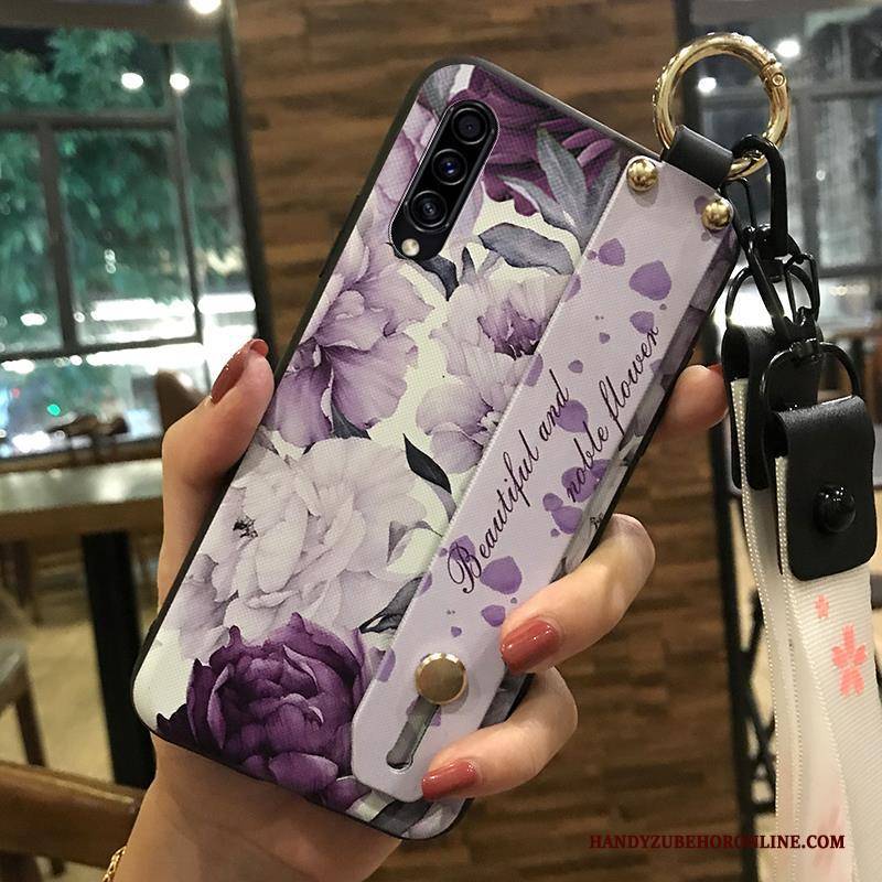 Hülle Samsung Galaxy A30s Schutz Mini Frisch, Case Samsung Galaxy A30s Weiche Weiß Hängende Verzierungen