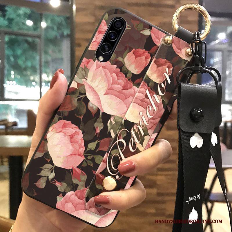 Hülle Samsung Galaxy A30s Schutz Mini Frisch, Case Samsung Galaxy A30s Weiche Weiß Hängende Verzierungen