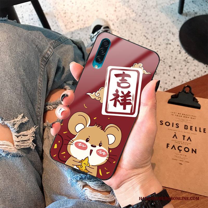 Hülle Samsung Galaxy A30s Schutz Nette Trendmarke, Case Samsung Galaxy A30s Weiche Ratte Rot