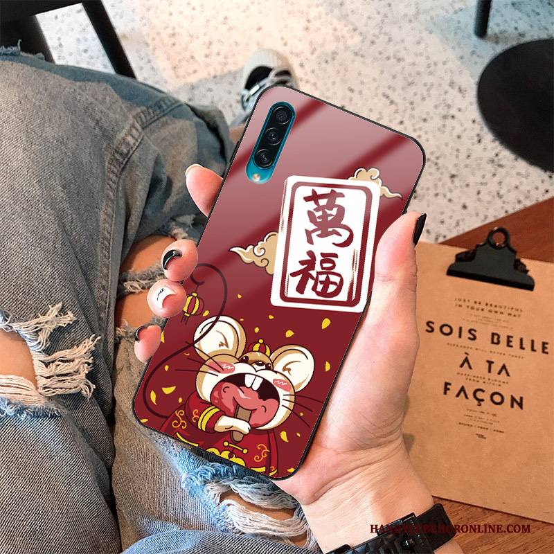 Hülle Samsung Galaxy A30s Schutz Nette Trendmarke, Case Samsung Galaxy A30s Weiche Ratte Rot