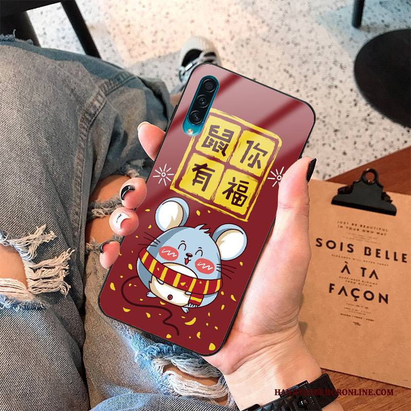 Hülle Samsung Galaxy A30s Schutz Nette Trendmarke, Case Samsung Galaxy A30s Weiche Ratte Rot