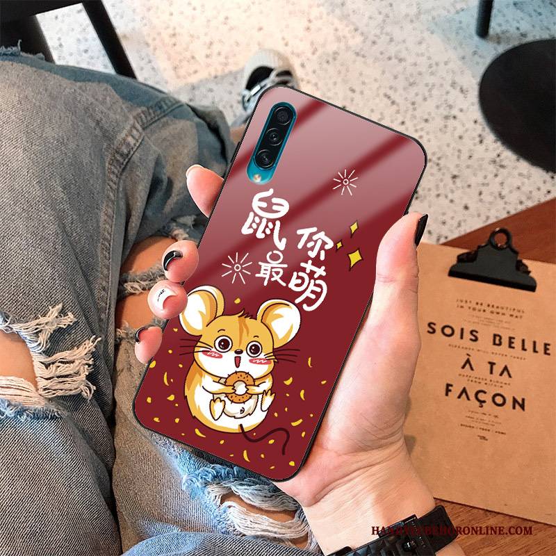 Hülle Samsung Galaxy A30s Schutz Nette Trendmarke, Case Samsung Galaxy A30s Weiche Ratte Rot