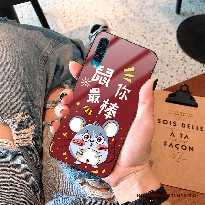 Hülle Samsung Galaxy A30s Schutz Nette Trendmarke, Case Samsung Galaxy A30s Weiche Ratte Rot