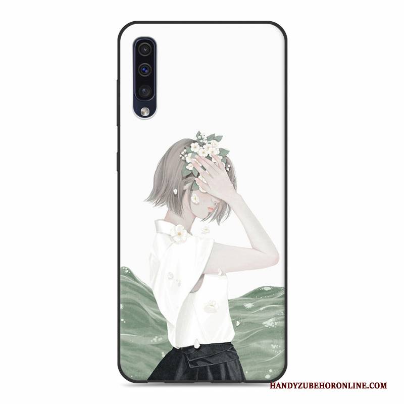 Hülle Samsung Galaxy A30s Silikon Trend Weiß, Case Samsung Galaxy A30s Kreativ Neu Mini