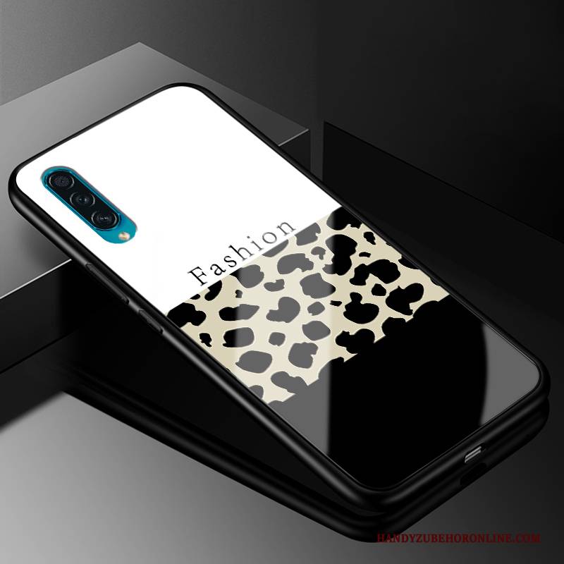 Hülle Samsung Galaxy A30s Taschen Glas Leopard, Case Samsung Galaxy A30s Silikon Netto Rot Handyhüllen