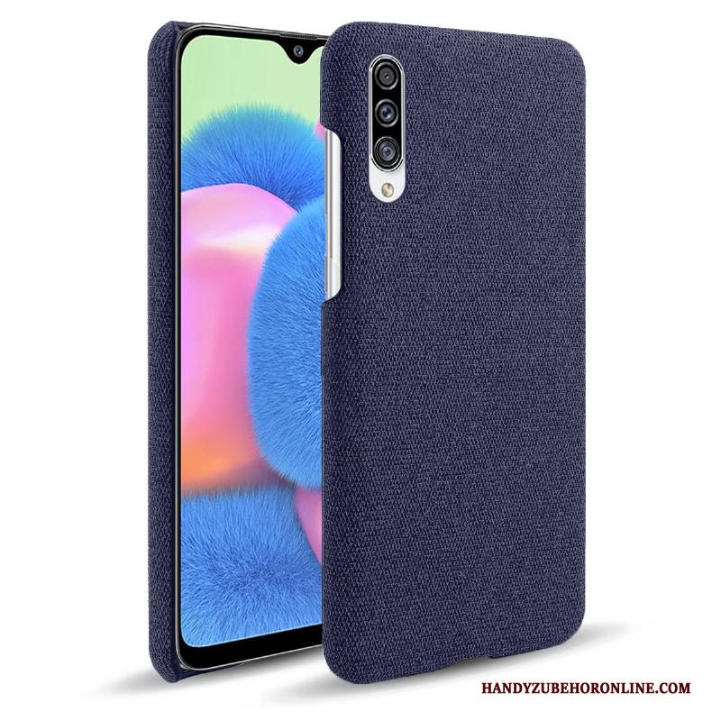 Hülle Samsung Galaxy A30s Taschen Stoff Rot, Case Samsung Galaxy A30s Schutz Handyhüllen