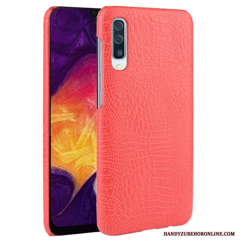 Hülle Samsung Galaxy A30s Taschen Trend Schwer, Case Samsung Galaxy A30s Leder Krokodilmuster Handyhüllen