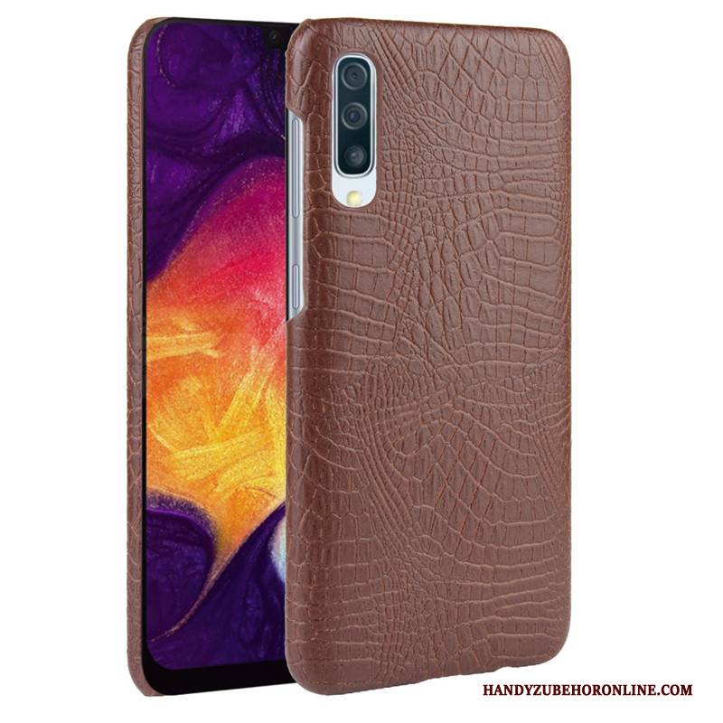 Hülle Samsung Galaxy A30s Taschen Trend Schwer, Case Samsung Galaxy A30s Leder Krokodilmuster Handyhüllen