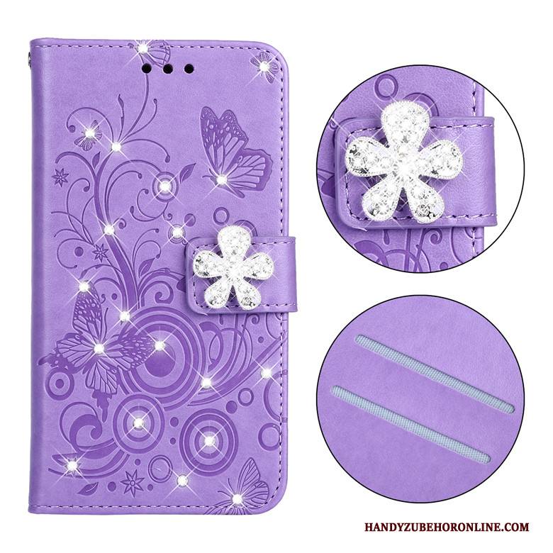 Hülle Samsung Galaxy A30s Weiche Schmetterling Lila, Case Samsung Galaxy A30s Silikon Anti-sturz Handyhüllen