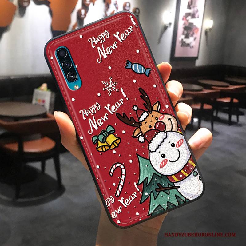 Hülle Samsung Galaxy A30s Weiche Weihnachten Nette, Case Samsung Galaxy A30s Karikatur Original Muster