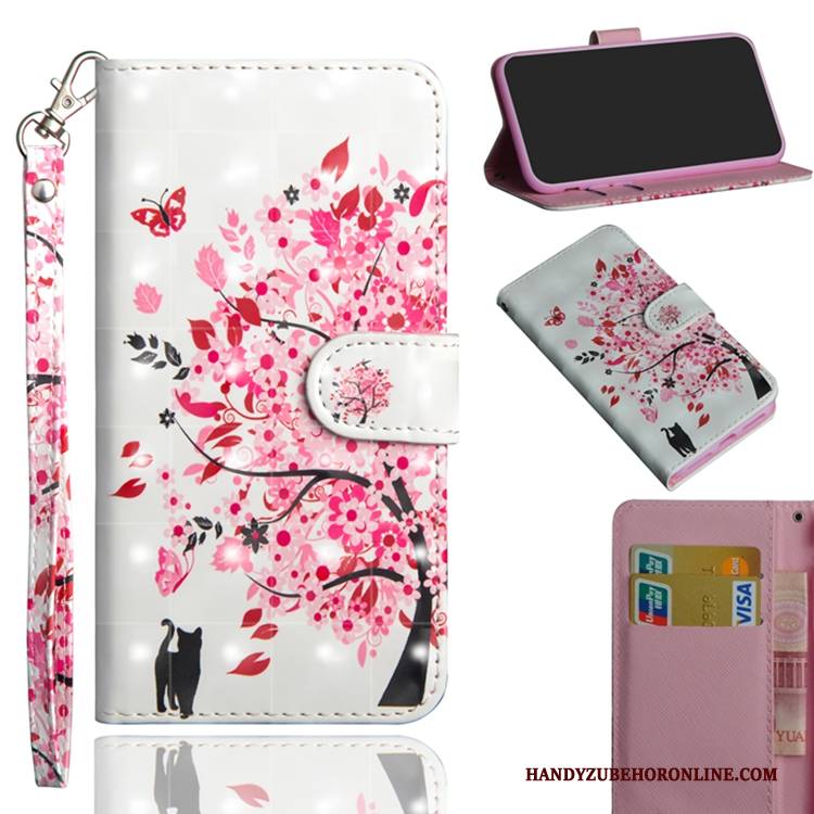 Hülle Samsung Galaxy A40 Folio Lila Anti-sturz, Case Samsung Galaxy A40 Lederhülle Handyhüllen