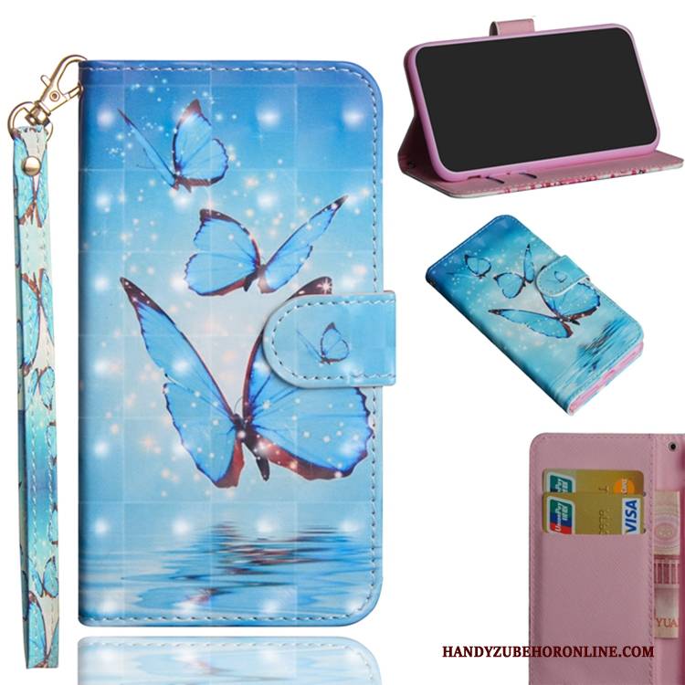 Hülle Samsung Galaxy A40 Folio Lila Anti-sturz, Case Samsung Galaxy A40 Lederhülle Handyhüllen