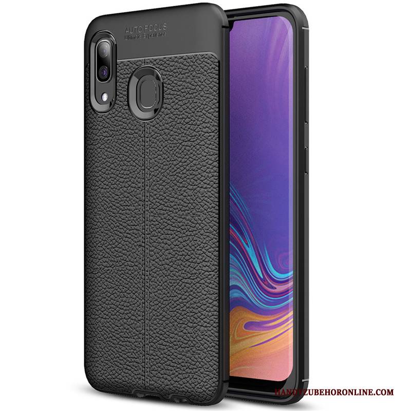 Hülle Samsung Galaxy A40 Mode Litchi Handyhüllen, Case Samsung Galaxy A40 Schutz Einfach Muster