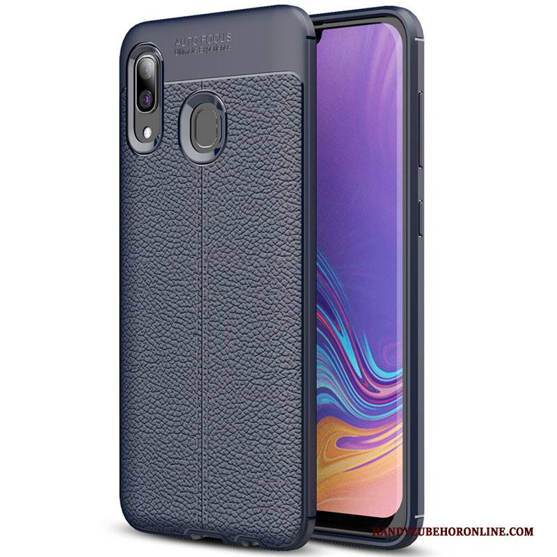 Hülle Samsung Galaxy A40 Mode Litchi Handyhüllen, Case Samsung Galaxy A40 Schutz Einfach Muster