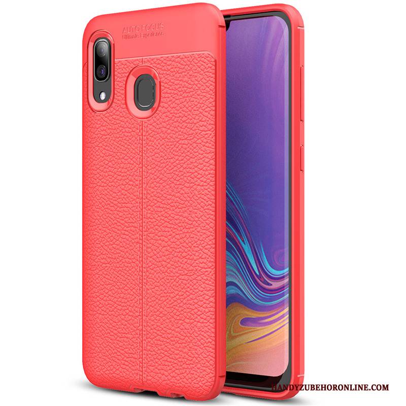 Hülle Samsung Galaxy A40 Mode Litchi Handyhüllen, Case Samsung Galaxy A40 Schutz Einfach Muster