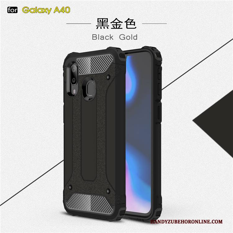 Hülle Samsung Galaxy A40 Silikon Rot Trend, Case Samsung Galaxy A40 Weiche Anti-sturz Schwer