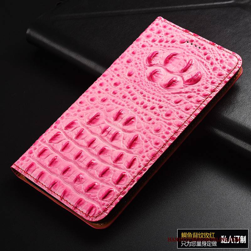 Hülle Samsung Galaxy A40 Taschen Krokodilmuster Muster, Case Samsung Galaxy A40 Schutz Handyhüllen Rosa