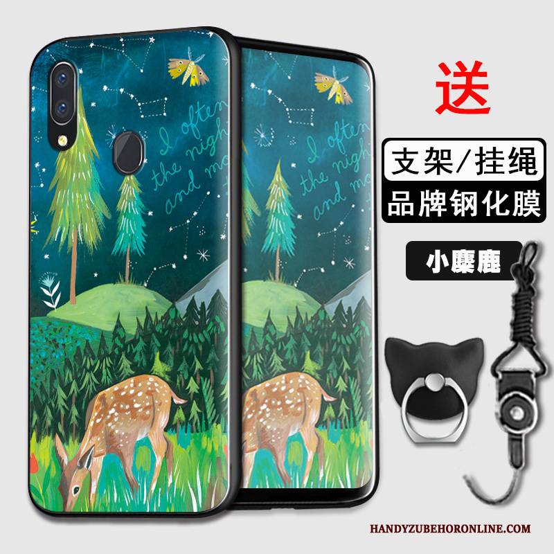 Hülle Samsung Galaxy A40 Weiche Grün Handyhüllen, Case Samsung Galaxy A40 Schutz Anti-sturz