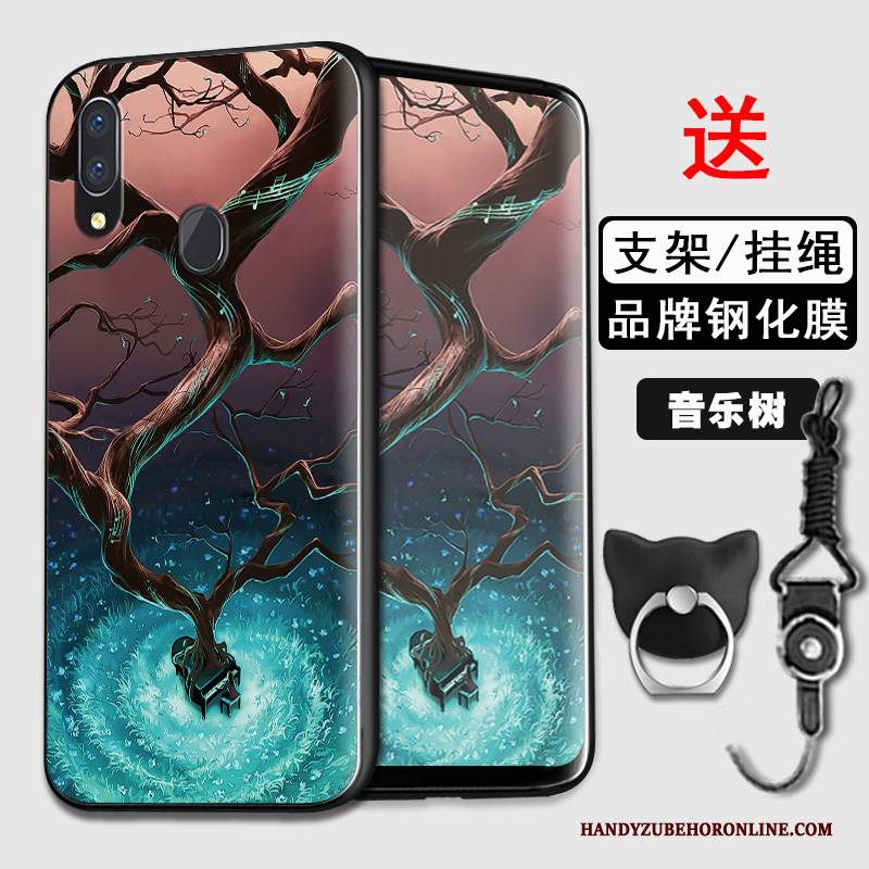 Hülle Samsung Galaxy A40 Weiche Grün Handyhüllen, Case Samsung Galaxy A40 Schutz Anti-sturz