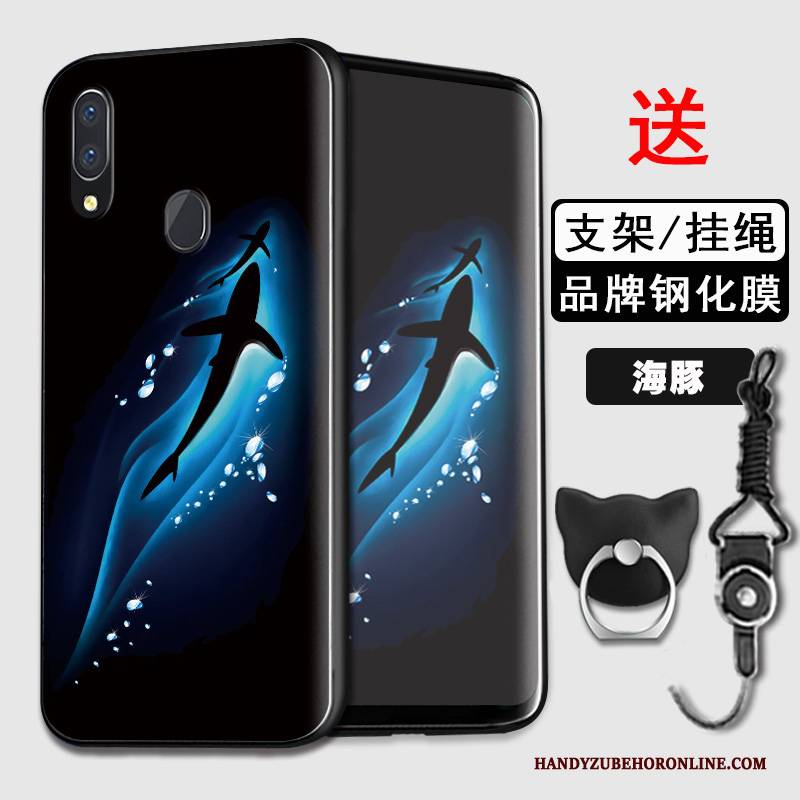 Hülle Samsung Galaxy A40 Weiche Grün Handyhüllen, Case Samsung Galaxy A40 Schutz Anti-sturz