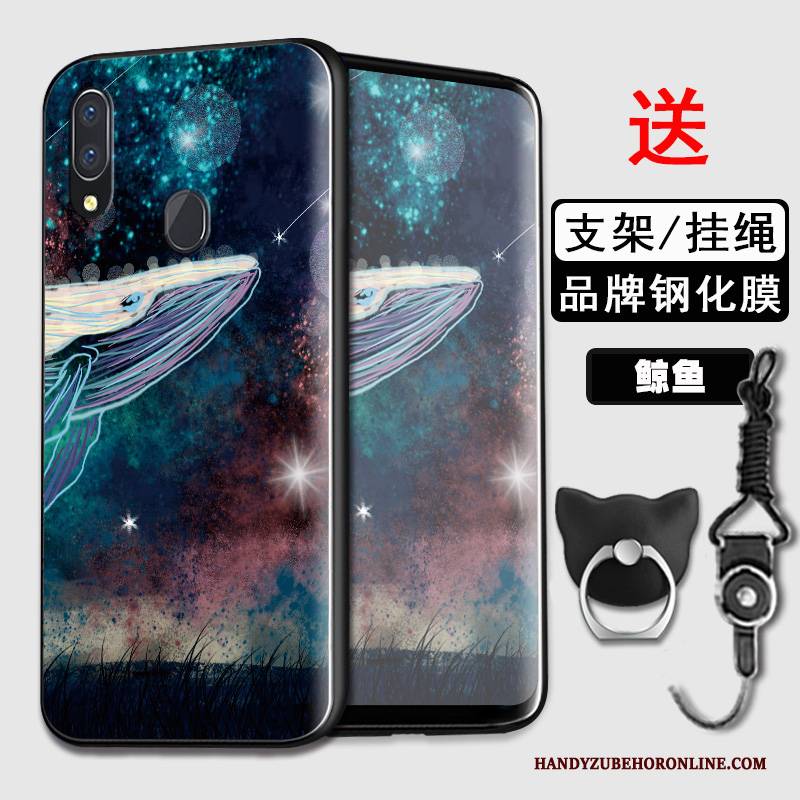 Hülle Samsung Galaxy A40 Weiche Grün Handyhüllen, Case Samsung Galaxy A40 Schutz Anti-sturz