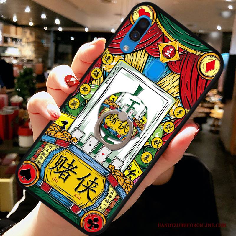 Hülle Samsung Galaxy A40 Weiche Trendmarke Anti-sturz, Case Samsung Galaxy A40 Karikatur Handyhüllen Gelb