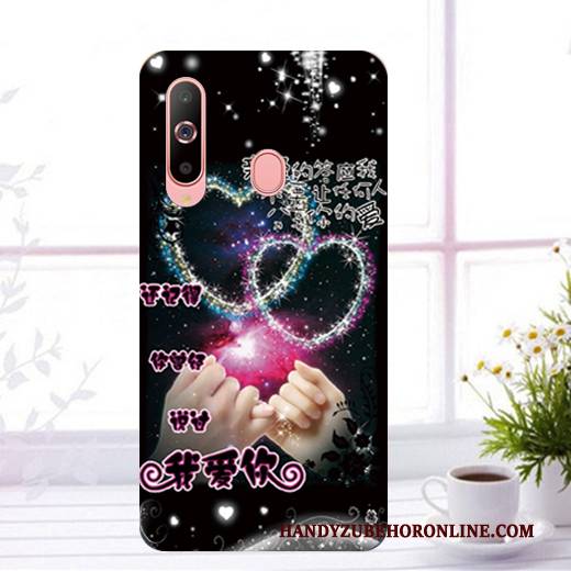 Hülle Samsung Galaxy A40s Gemalt Blau Handyhüllen, Case Samsung Galaxy A40s Schutz