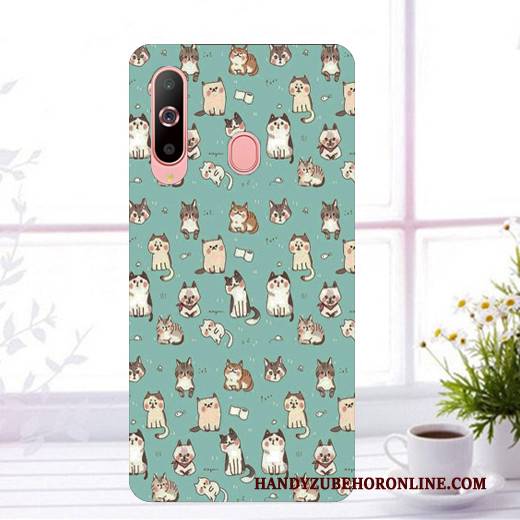 Hülle Samsung Galaxy A40s Gemalt Blau Handyhüllen, Case Samsung Galaxy A40s Schutz