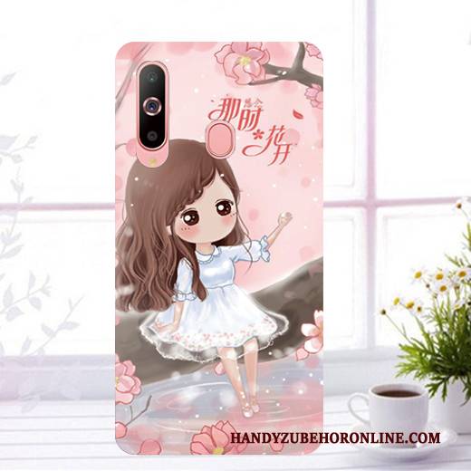 Hülle Samsung Galaxy A40s Gemalt Blau Handyhüllen, Case Samsung Galaxy A40s Schutz