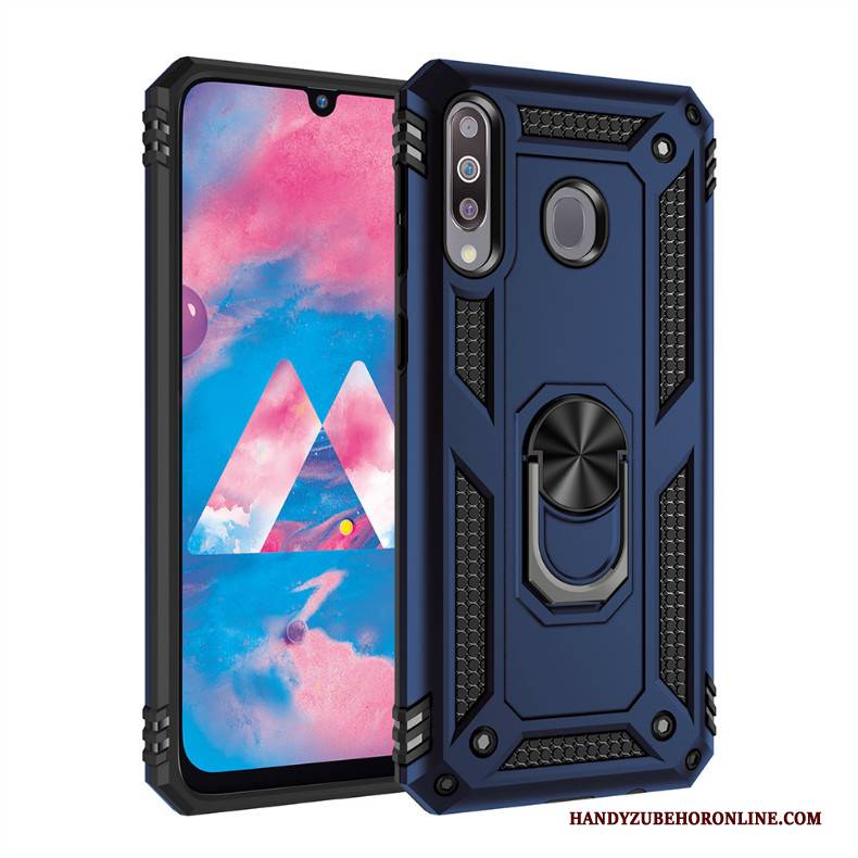 Hülle Samsung Galaxy A40s Halterung Silber Schwer, Case Samsung Galaxy A40s Handyhüllen Magnetismus