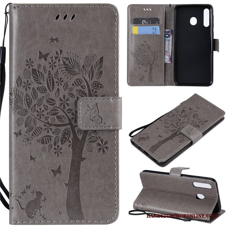 Hülle Samsung Galaxy A40s Lederhülle Anti-sturz Gold, Case Samsung Galaxy A40s Folio Handyhüllen