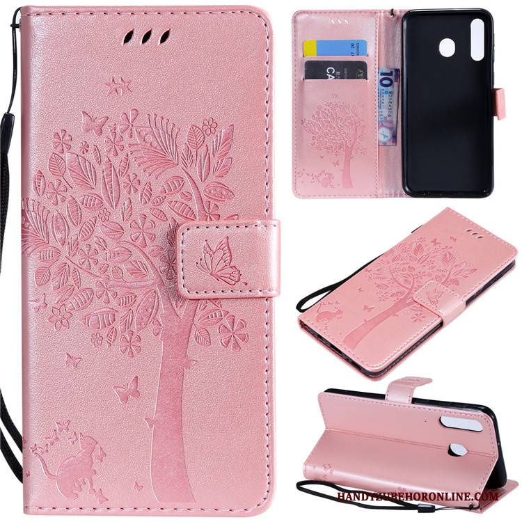 Hülle Samsung Galaxy A40s Lederhülle Anti-sturz Gold, Case Samsung Galaxy A40s Folio Handyhüllen