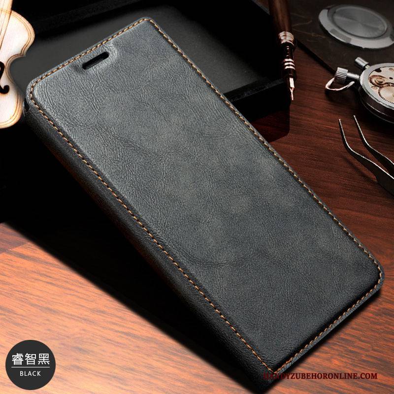 Hülle Samsung Galaxy A40s Lederhülle Membran Business, Case Samsung Galaxy A40s Folio Handyhüllen Temperieren