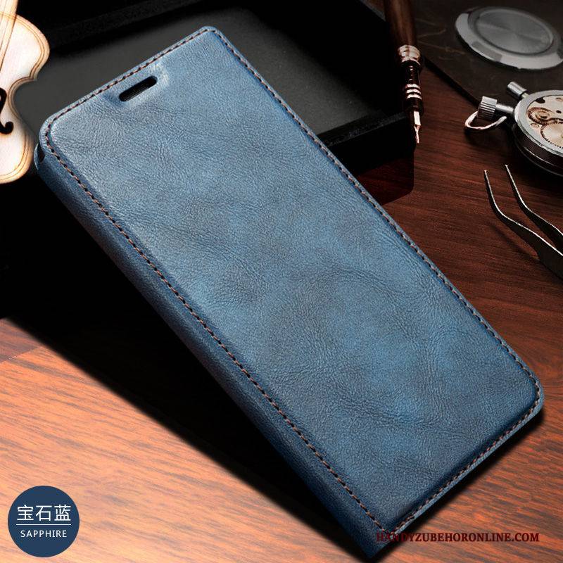 Hülle Samsung Galaxy A40s Lederhülle Membran Business, Case Samsung Galaxy A40s Folio Handyhüllen Temperieren