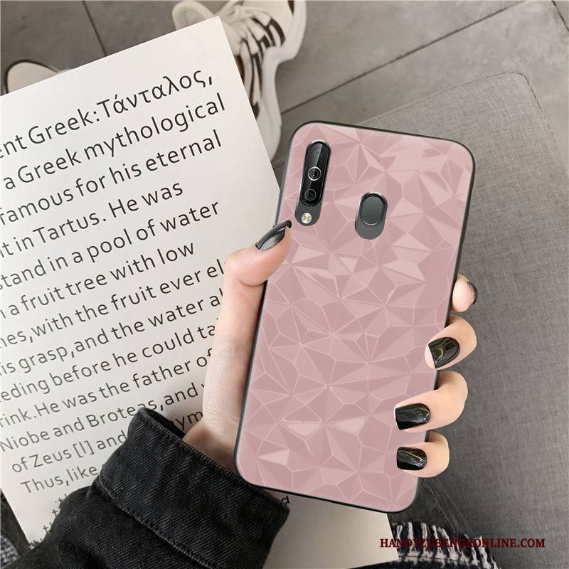 Hülle Samsung Galaxy A40s Schutz Lila Muster, Case Samsung Galaxy A40s Einfarbig Handyhüllen