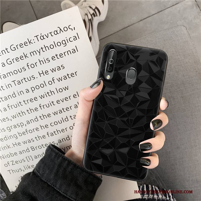 Hülle Samsung Galaxy A40s Schutz Lila Muster, Case Samsung Galaxy A40s Einfarbig Handyhüllen